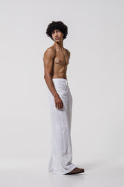 Aeon Embroidered Pants White