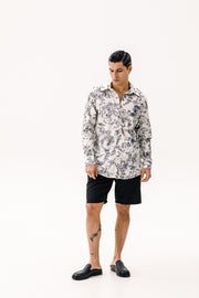 Anora Long sleeve Shirt Printed Ecru
