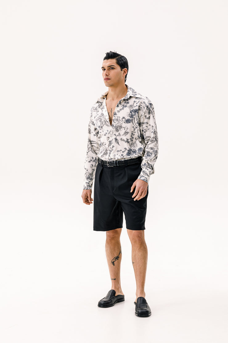 Anora Long sleeve Shirt Printed Ecru
