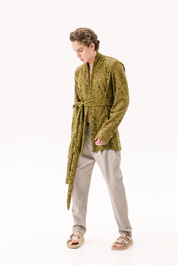Ettore Lace Shirt Green