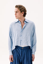 Corrado Cropped Shirt Light Blue