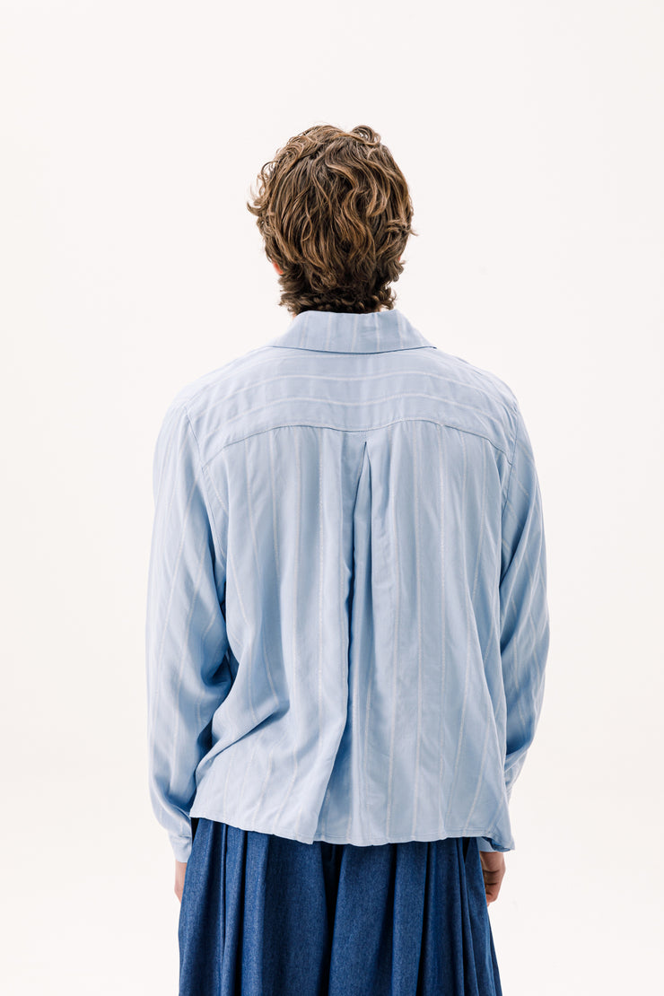 Corrado Cropped Shirt Light Blue