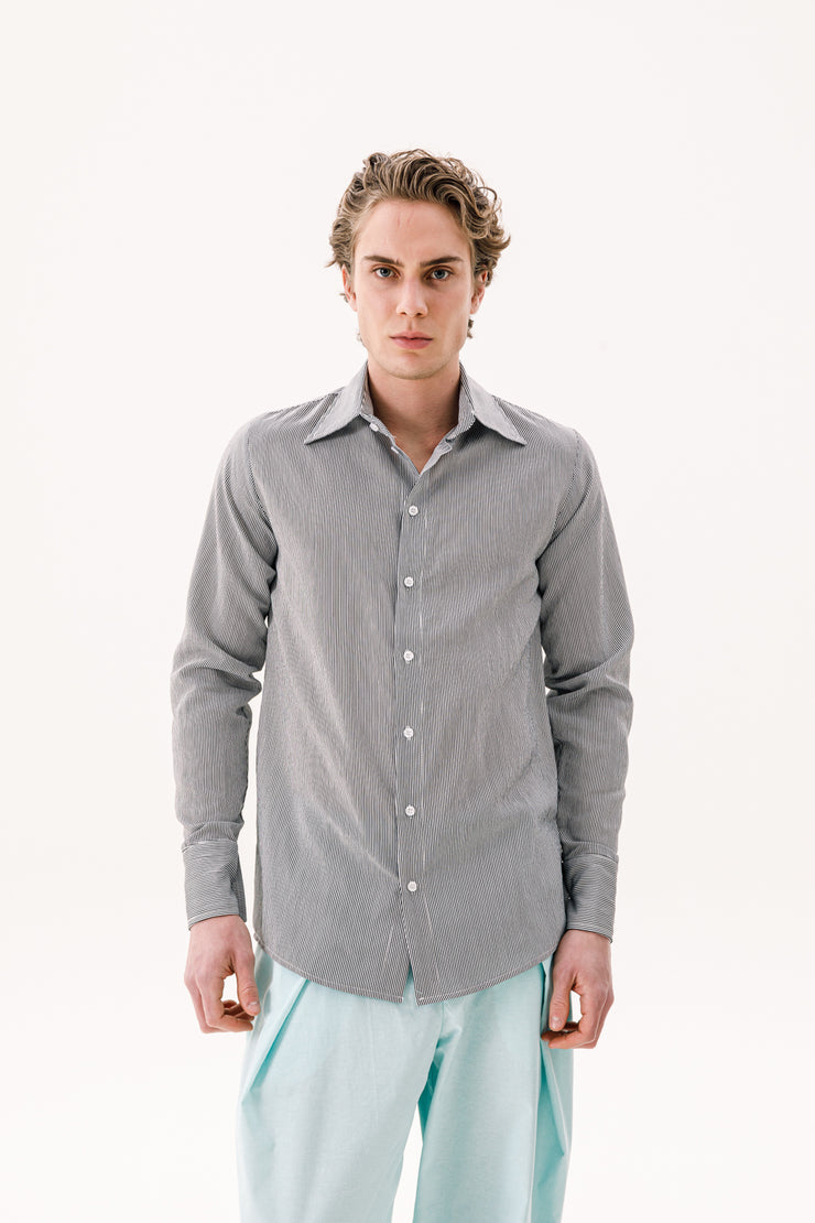Fabio Shirt Striped Blue