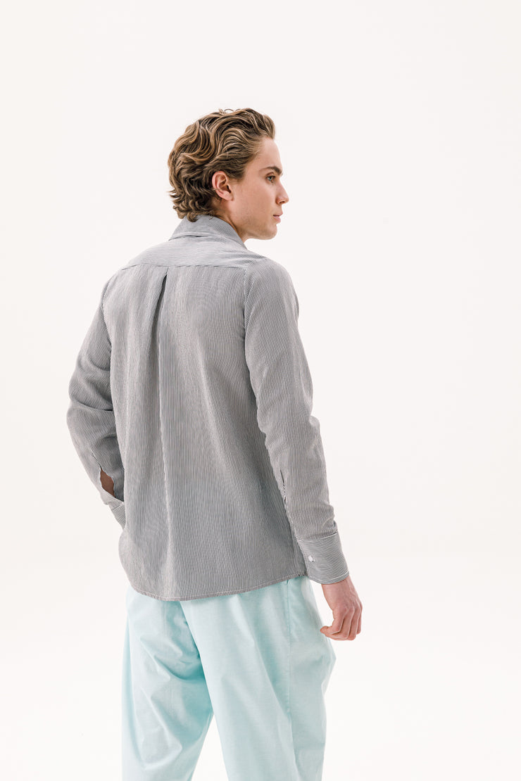 Fabio Shirt Striped Blue