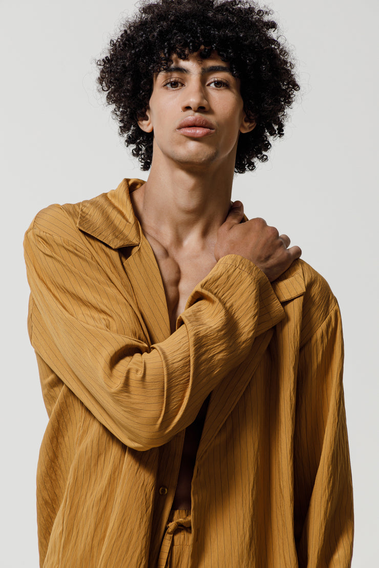 Mach Shirt Striped Dijon