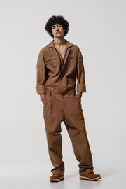 Wingman Jumpsuit Brown