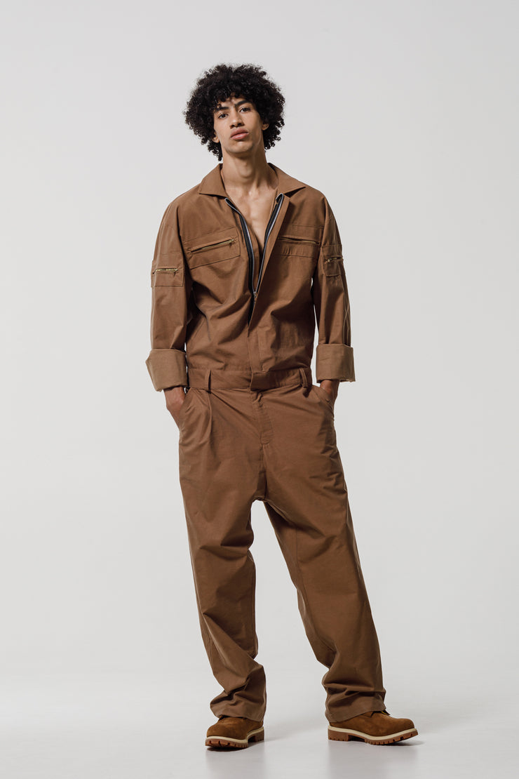Wingman Jumpsuit Brown