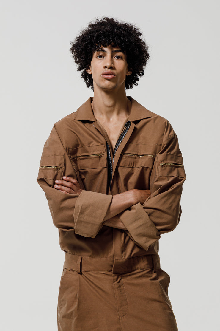 Wingman Jumpsuit Brown