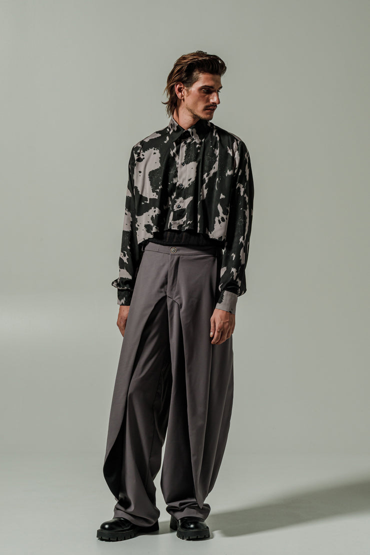 Santo Cropped Shirt Mauve