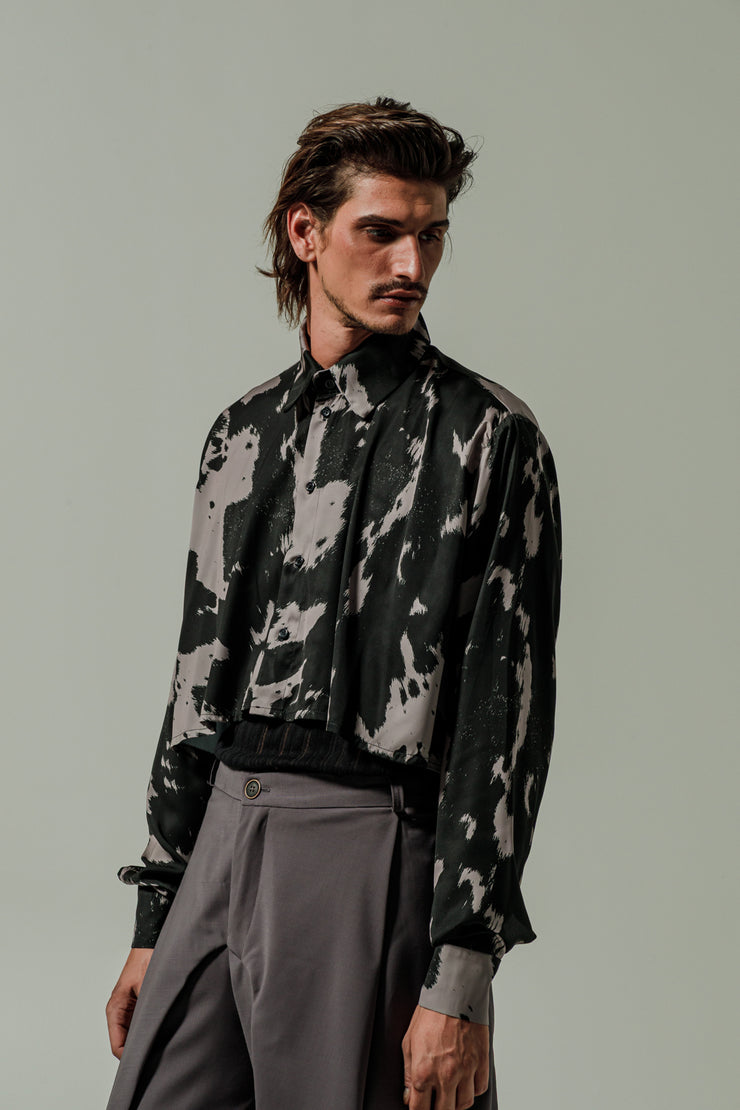 Santo Cropped Shirt Mauve