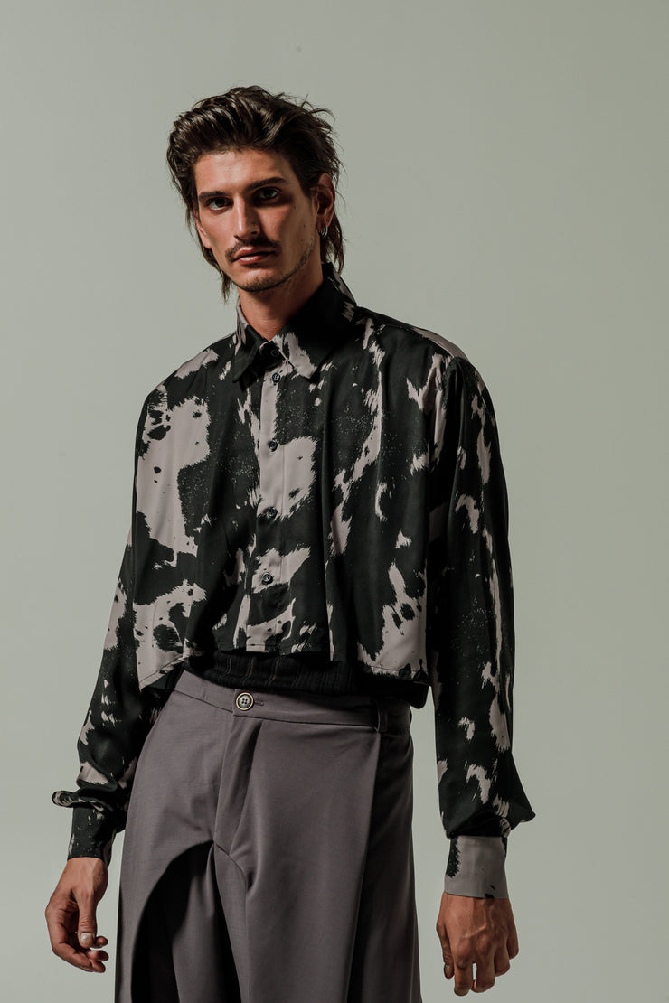 Santo Cropped Shirt Mauve