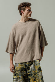Mirath T-shirt Textured Beige