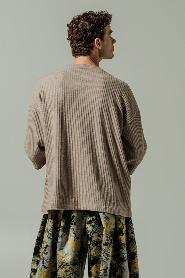 Mirath T-shirt Textured Beige