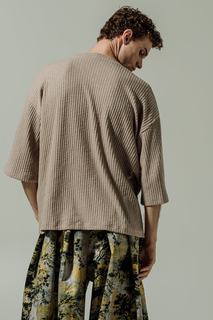 Mirath T-shirt Textured Beige