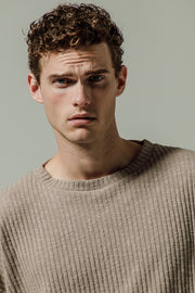 Mirath T-shirt Textured Beige