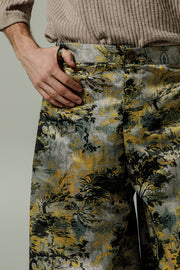 Erbe Pants Black & Yellow Printed