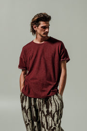 Square T-shirt Bordeaux