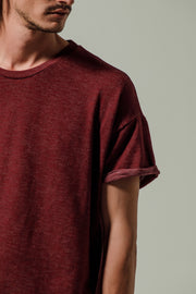 Square T-shirt Bordeaux