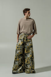 Erbe Pants Black & Yellow Printed