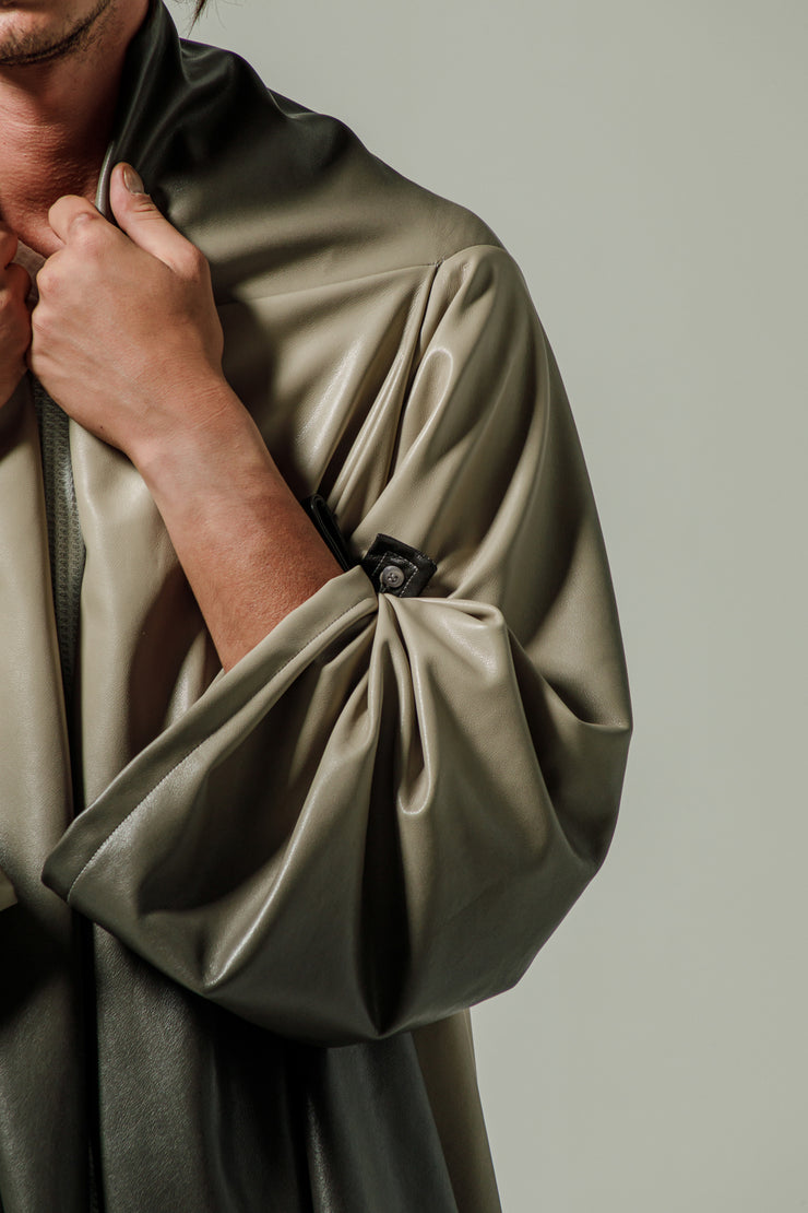 Hmong Kimono Eco Leather Grey