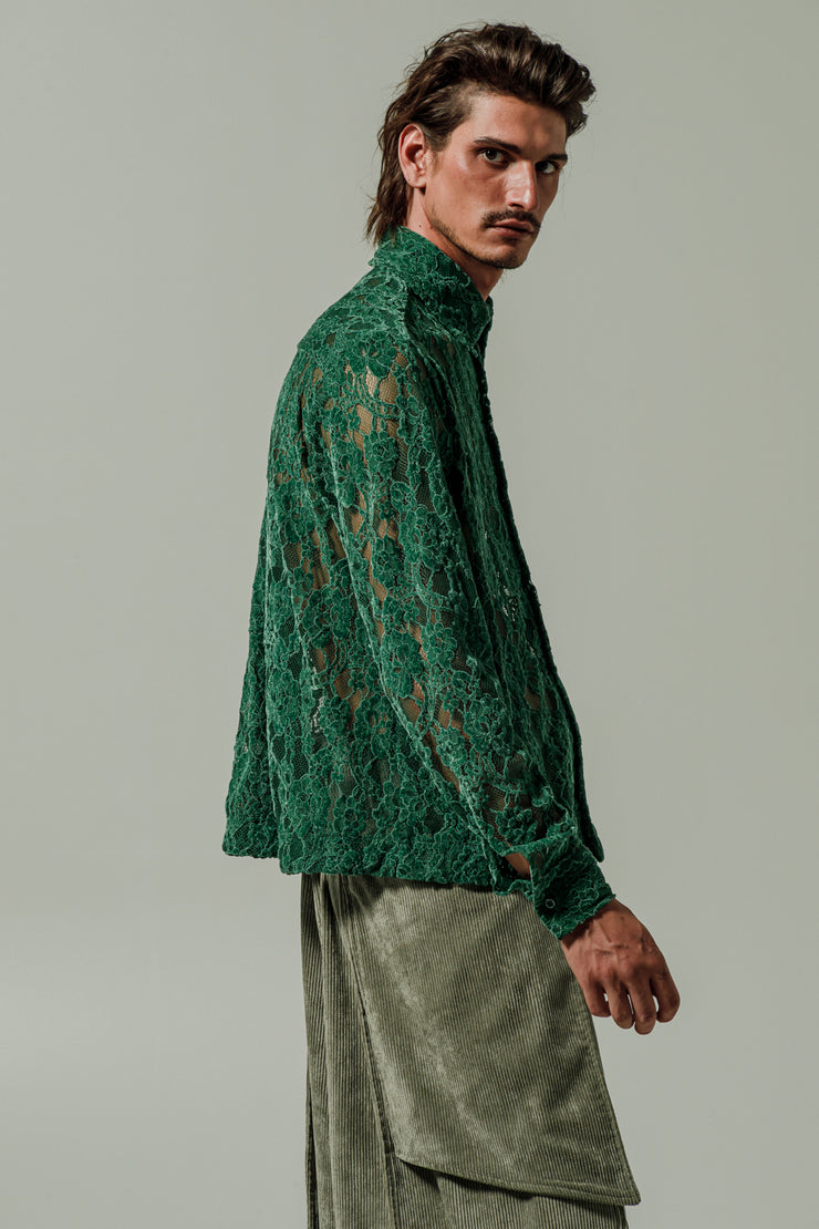 Chiara Lace Shirt Green