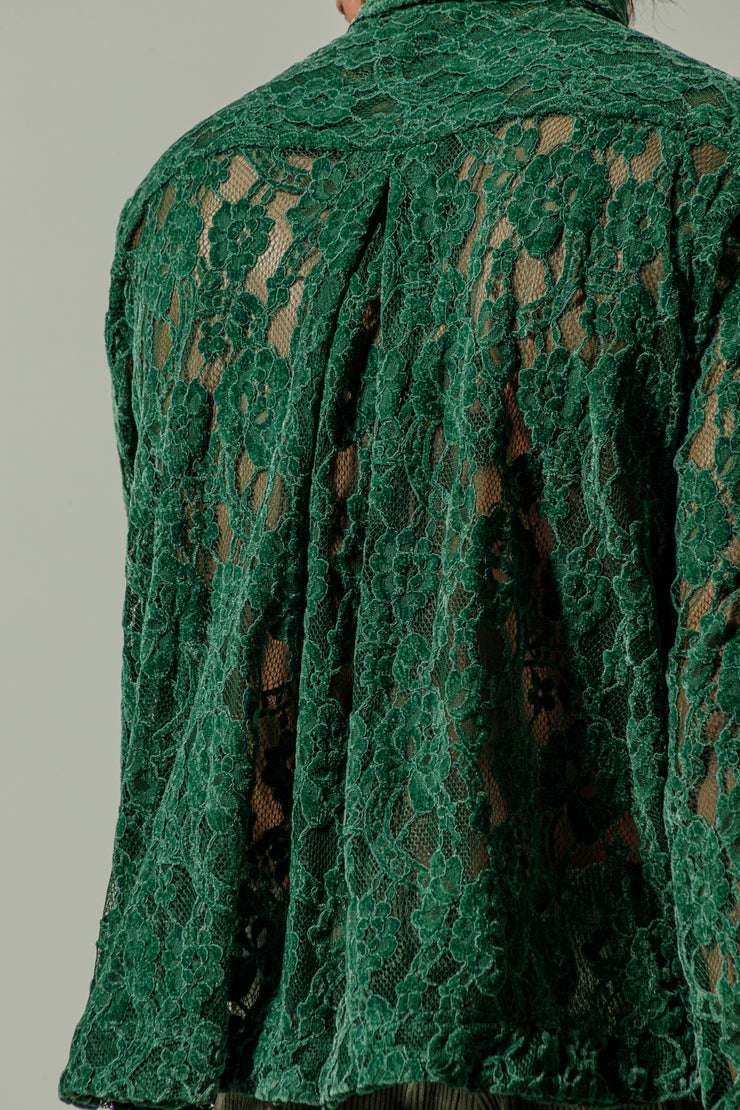 Chiara Lace Shirt Green