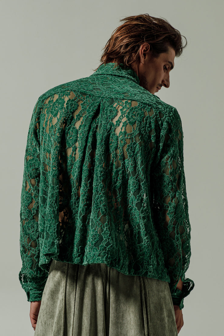 Chiara Lace Shirt Green