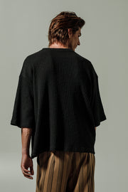 Mirath T-shirt Textured Black