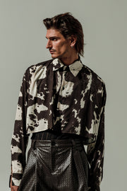 Santo Cropped Shirt Ecru