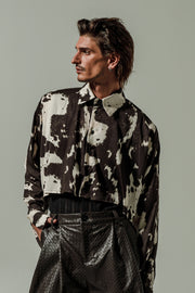 Santo Cropped Shirt Ecru