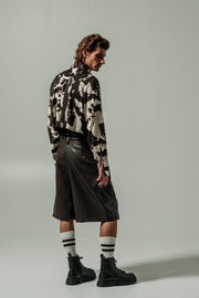 Santo Cropped Shirt Ecru