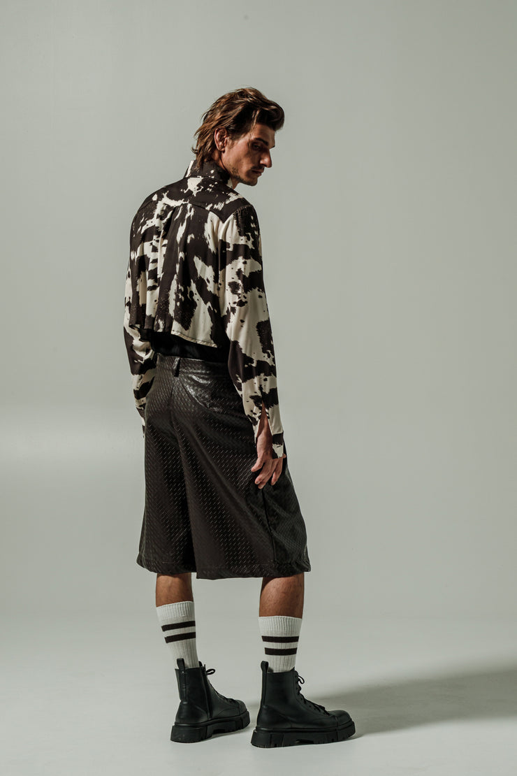 Santo Cropped Shirt Ecru