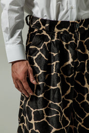 Aebi Shorts Animal Printed Brown