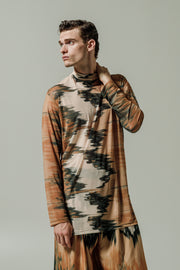 Ahimsa Blouse Printed Beige