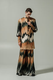 Leteo Coat Printed Beige