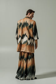 Leteo Coat Printed Beige