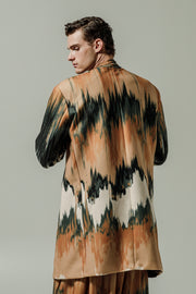 Leteo Coat Printed Beige