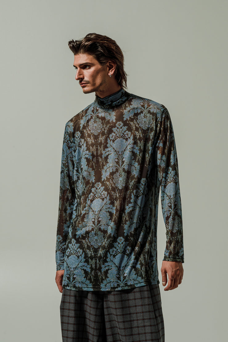 Ahimsa Blouse Printed Blue