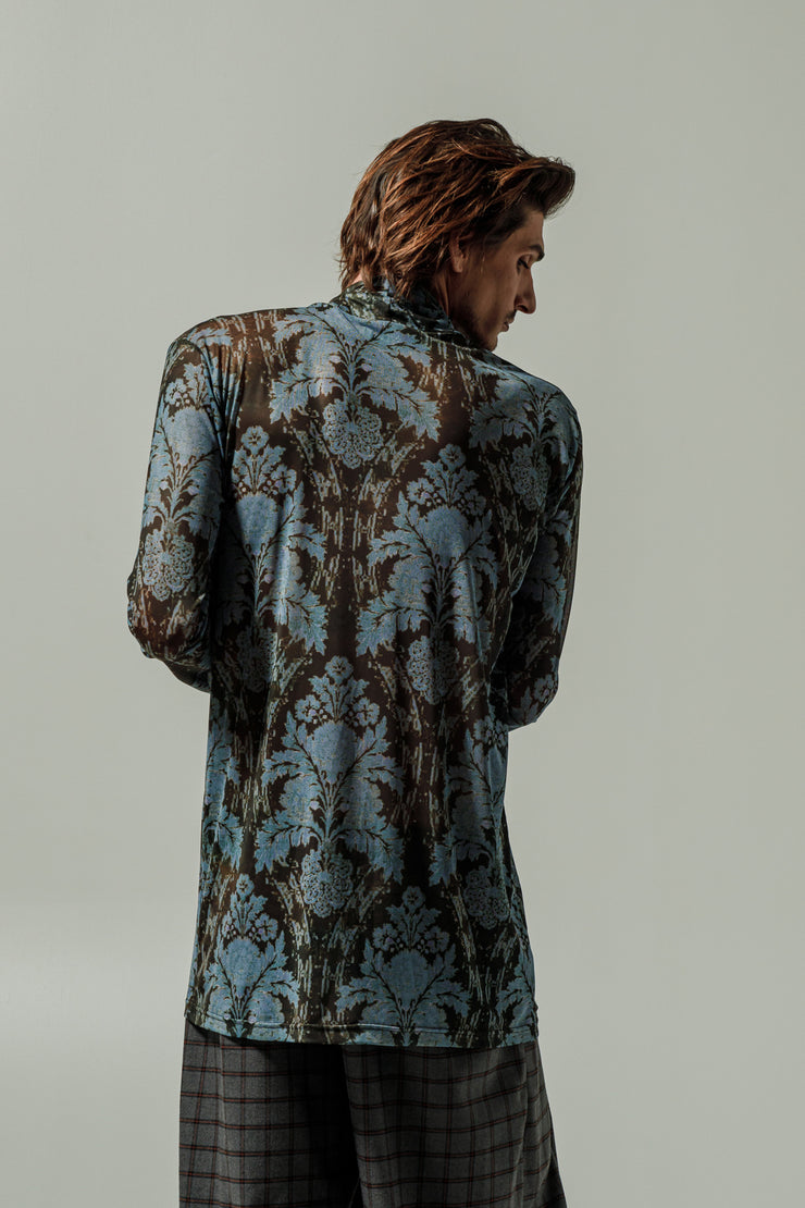 Ahimsa Blouse Printed Blue