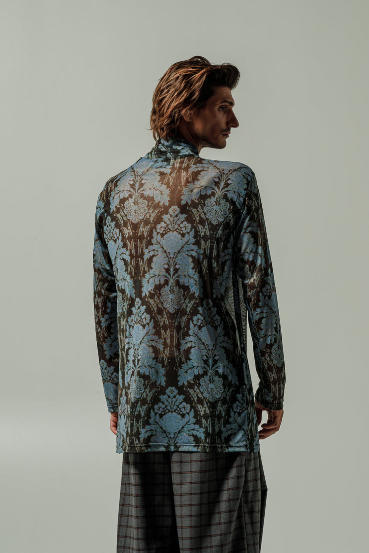 Ahimsa Blouse Printed Blue