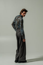 Ahimsa Blouse Printed Blue