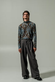 Pace Pants Plaid Orange