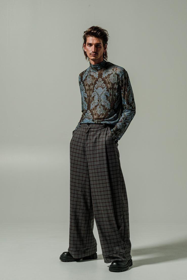 Pace Pants Plaid Orange