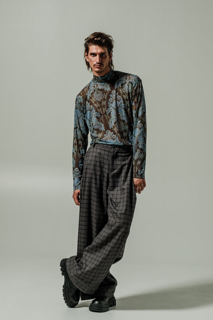 Pace Pants Plaid Orange