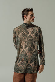 Ahimsa Blouse Printed Dusty Pink