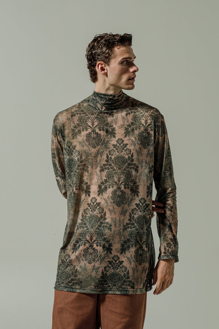 Ahimsa Blouse Printed Dusty Pink