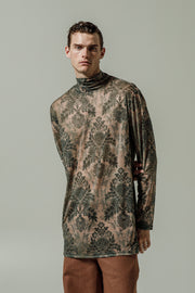 Ahimsa Blouse Printed Dusty Pink