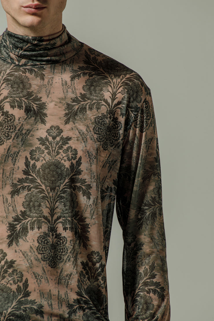 Ahimsa Blouse Printed Dusty Pink