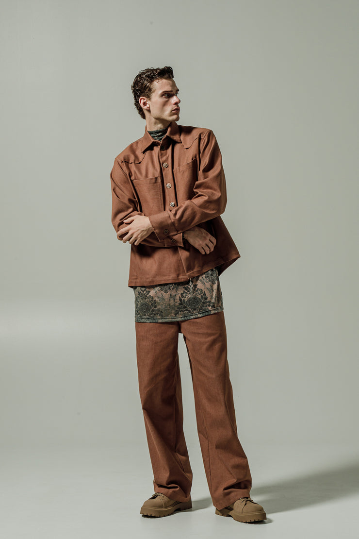 Empireo Denim Shirt Brown