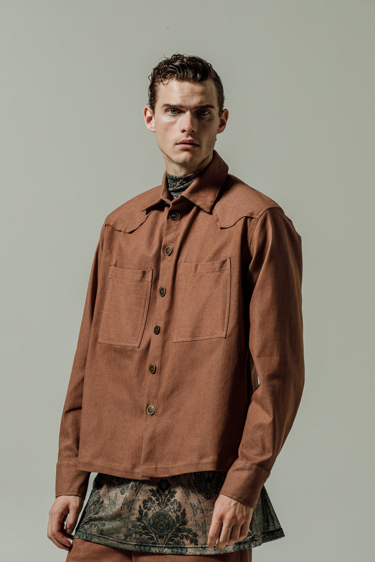Empireo Denim Shirt Brown